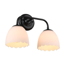 Golden 6954-BA2 BLK-OP - Golden Lighting Dorinda 2-light Vanity in Matte Black